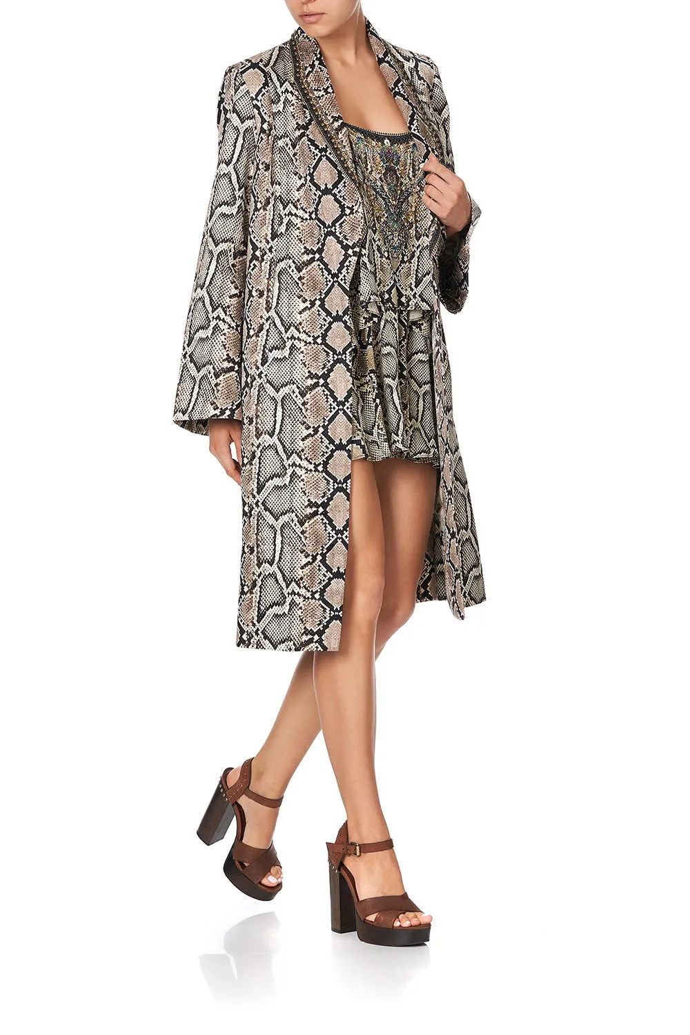 FLARED SLEEVE TRENCH KAKADU BOO