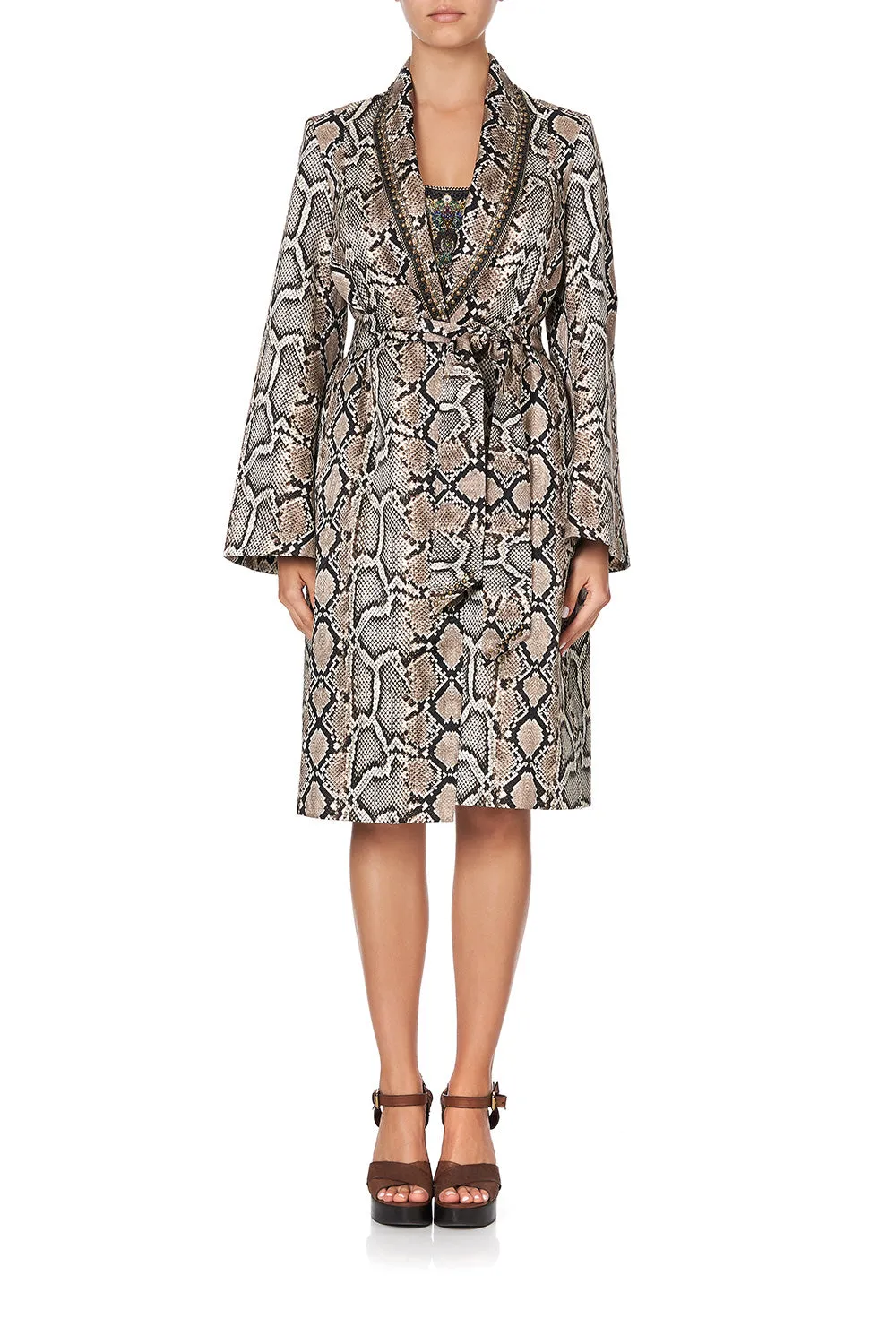 FLARED SLEEVE TRENCH KAKADU BOO