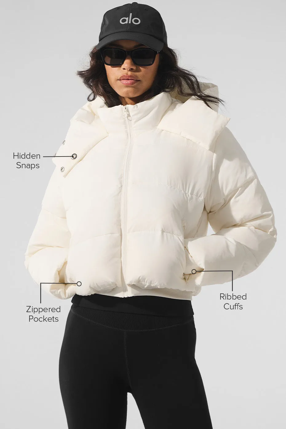 Foxy Puffer Jacket - Ivory