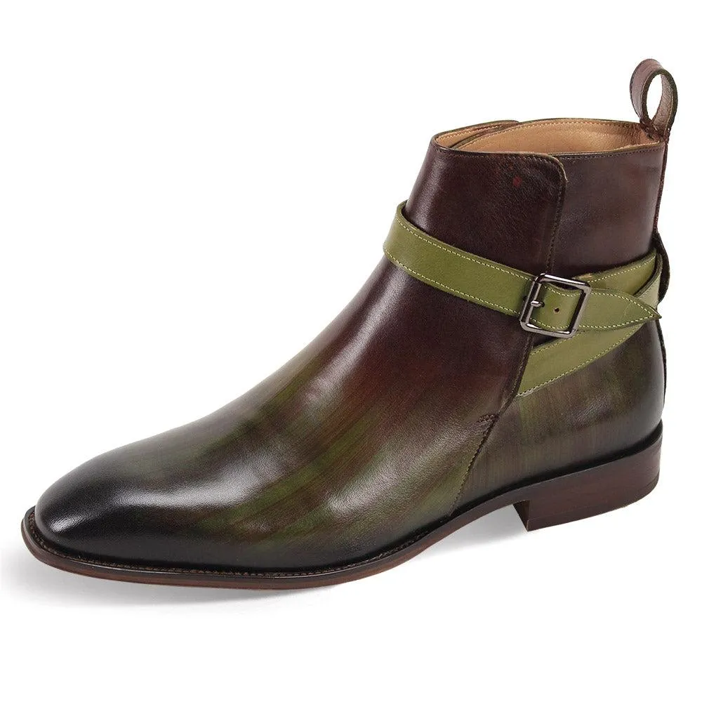 Giovanni Olive Men's Slip-on Dress Boot Style No: RUSTIC