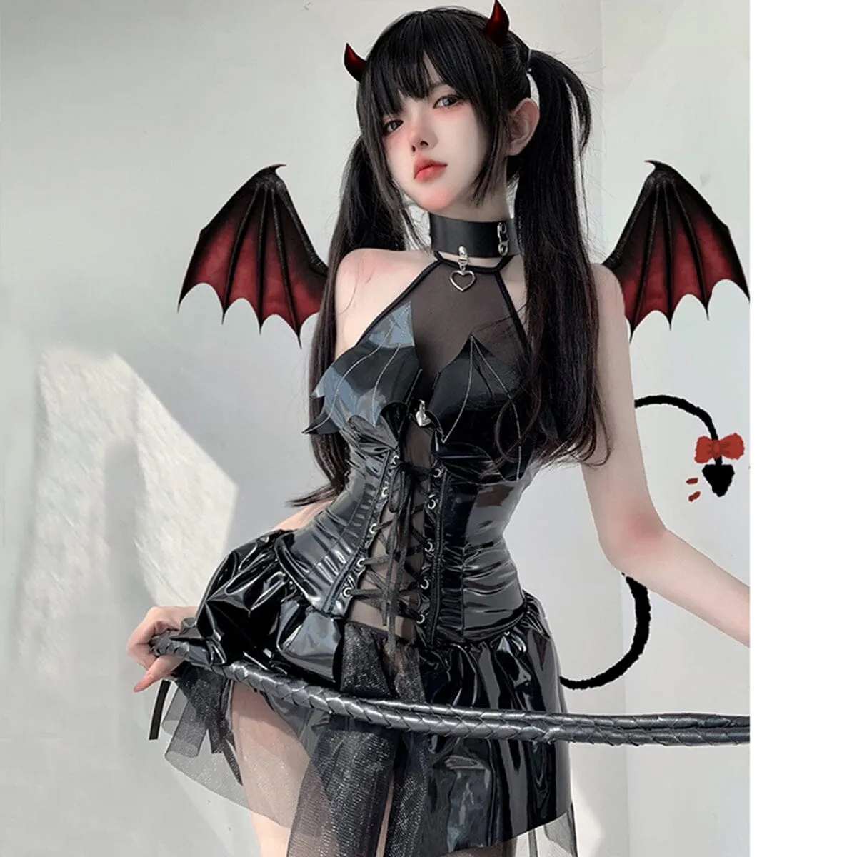 Halloween Succubus Bodysuit Dress