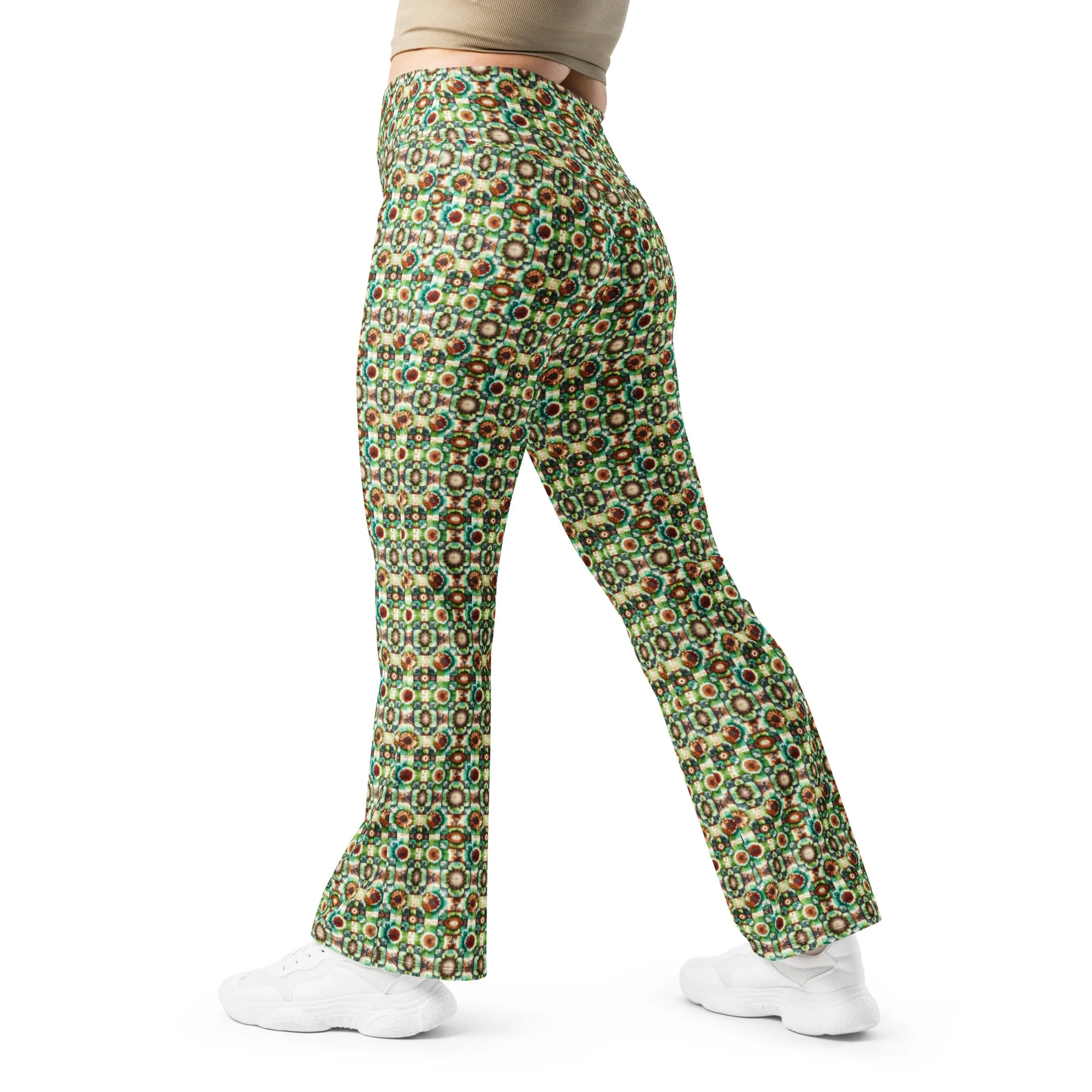 High-Rise Flared Leggings Woodland Wonder