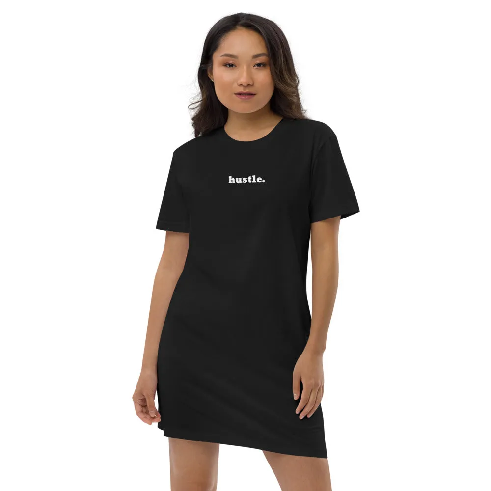 Hustle Organic Cotton T-Shirt Dress in Black or Pink