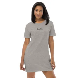 Hustle Organic Cotton T-Shirt Dress in Grey or White