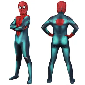 Kids Spiderman Costume Suit Miles Morales PS5 Cosplay Bodysuit Spandex Jumpsuit