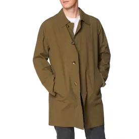 KITON KIRED "Pablo" Olive Laser Cut Technical Rain Jacket Trench Coat