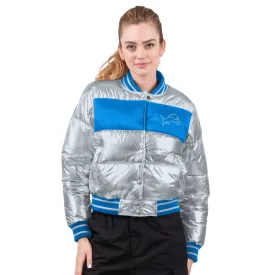 Ladies Detroit Lions Puffer Jacket