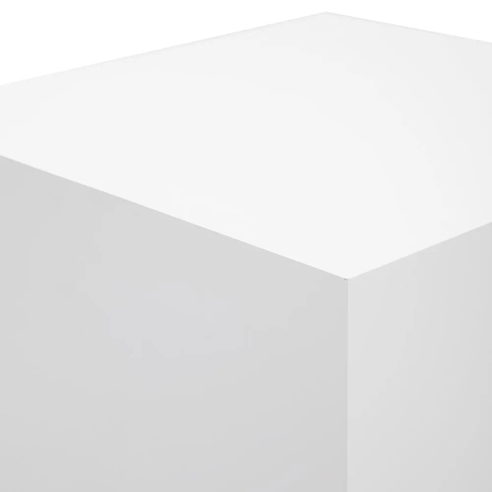 Large White Cube Pedestal