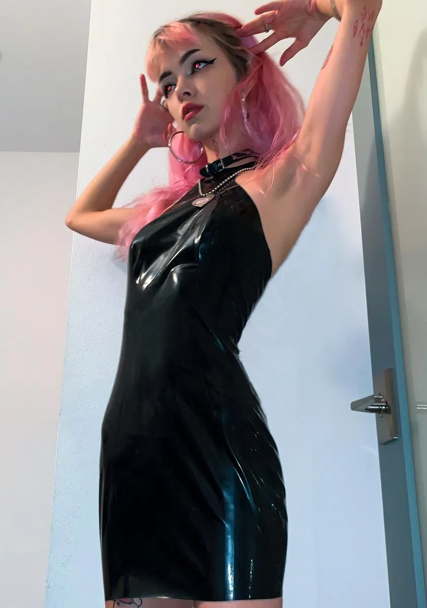 Latex Mini Dress