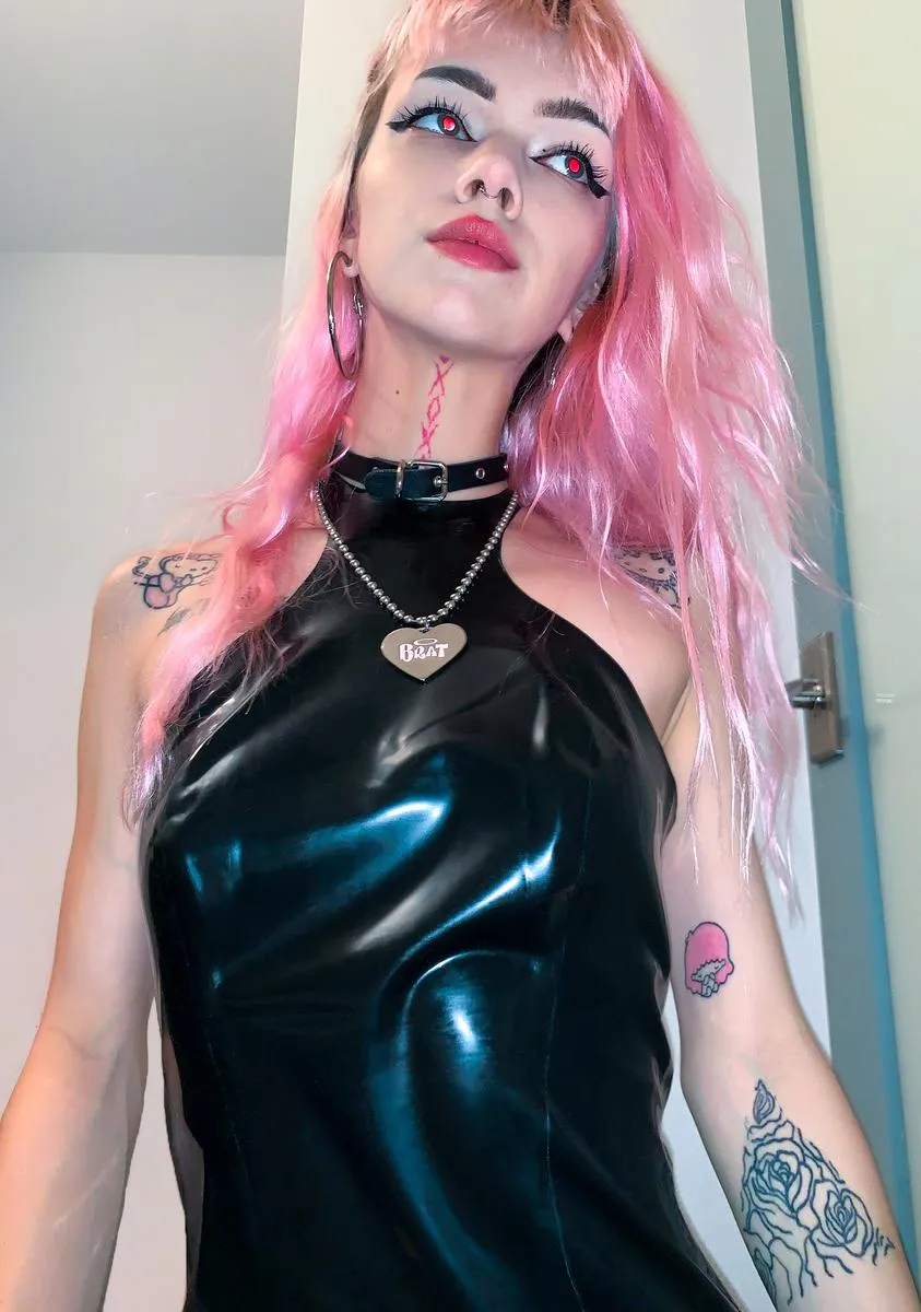 Latex Mini Dress