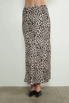 Leopard Midi Skirt