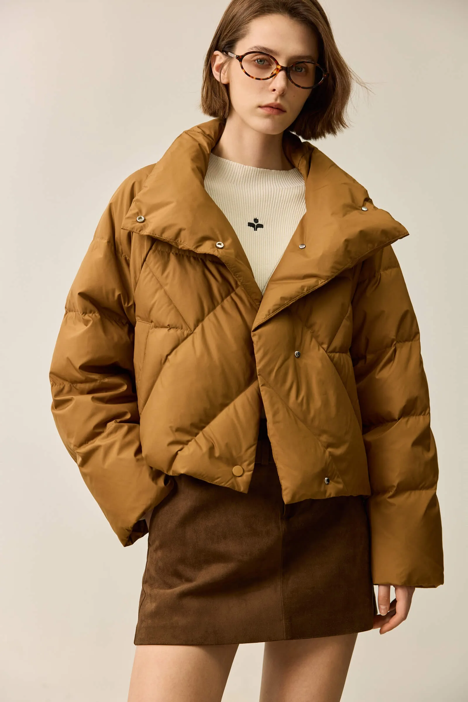 LILY White Duck Down Ultra-Light Down Jacket