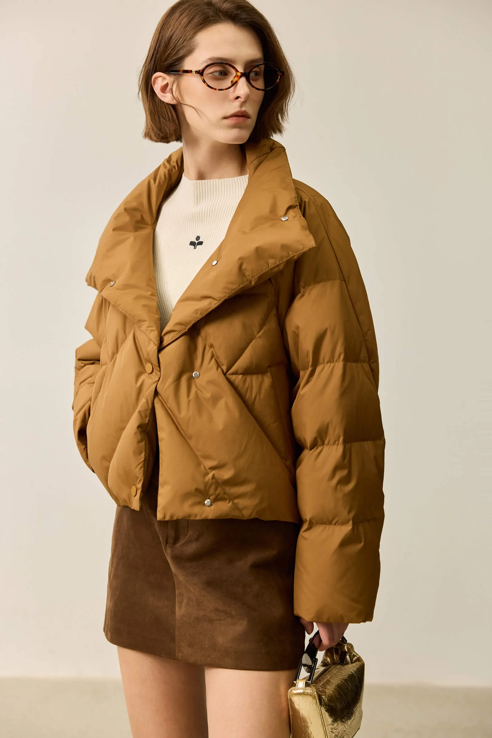 LILY White Duck Down Ultra-Light Down Jacket