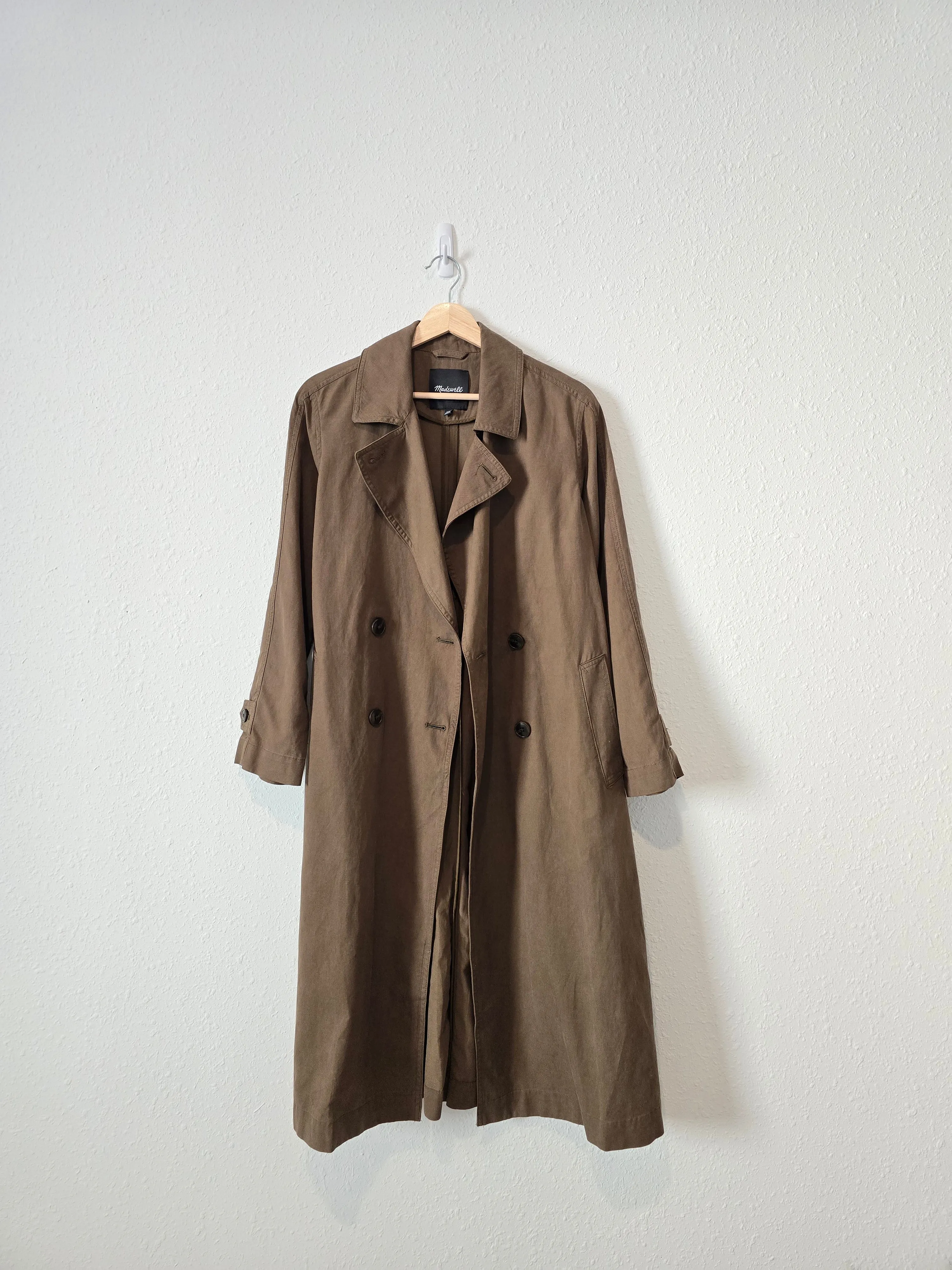 Madewell Olive Trench Coat (XXS/XS)