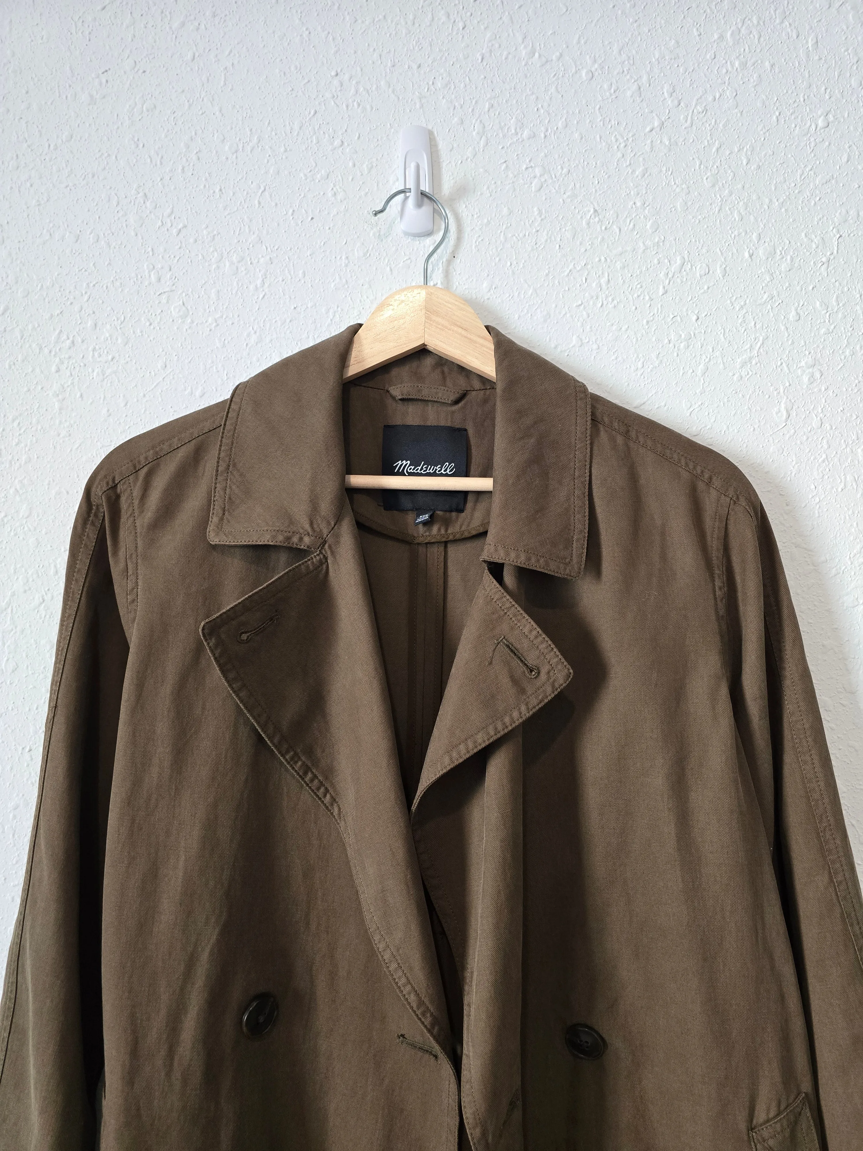 Madewell Olive Trench Coat (XXS/XS)