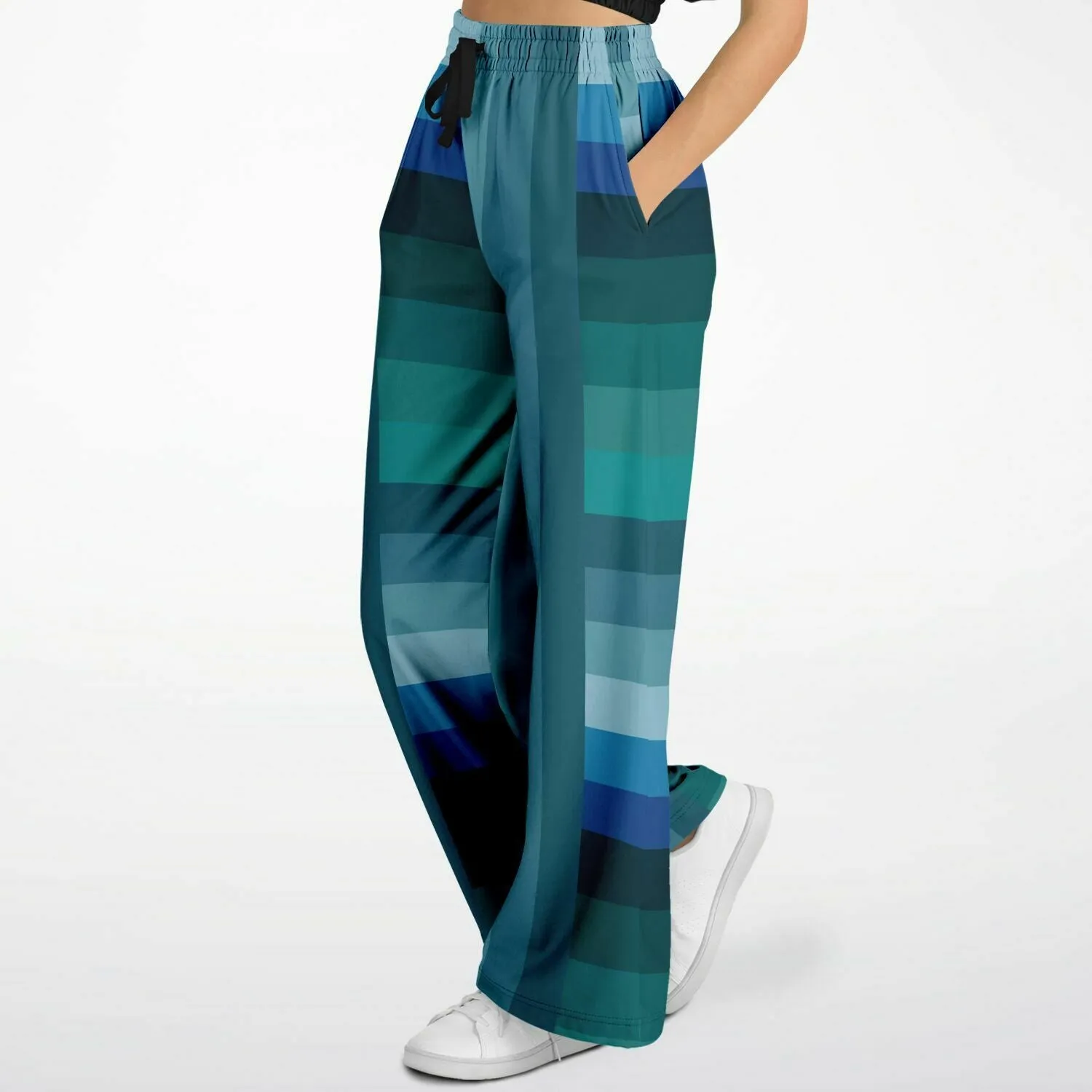 Mykonos Striped Variety Eco-Poly Stretchy Phat Bellbottoms