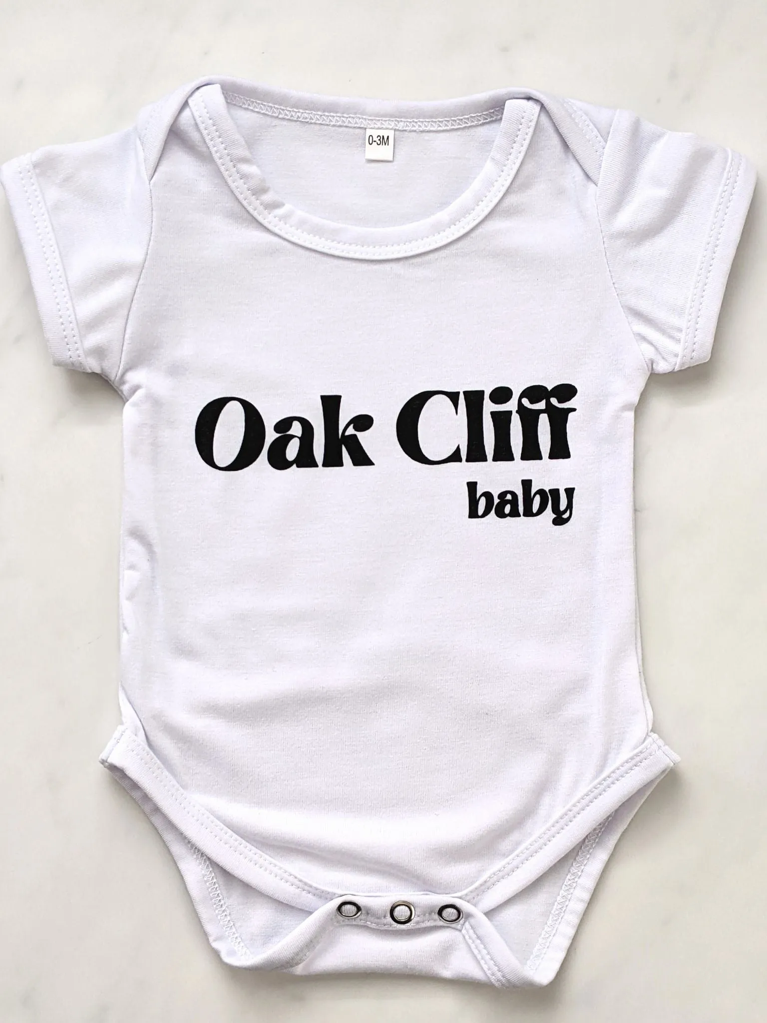 Oak Cliff Baby Onesie