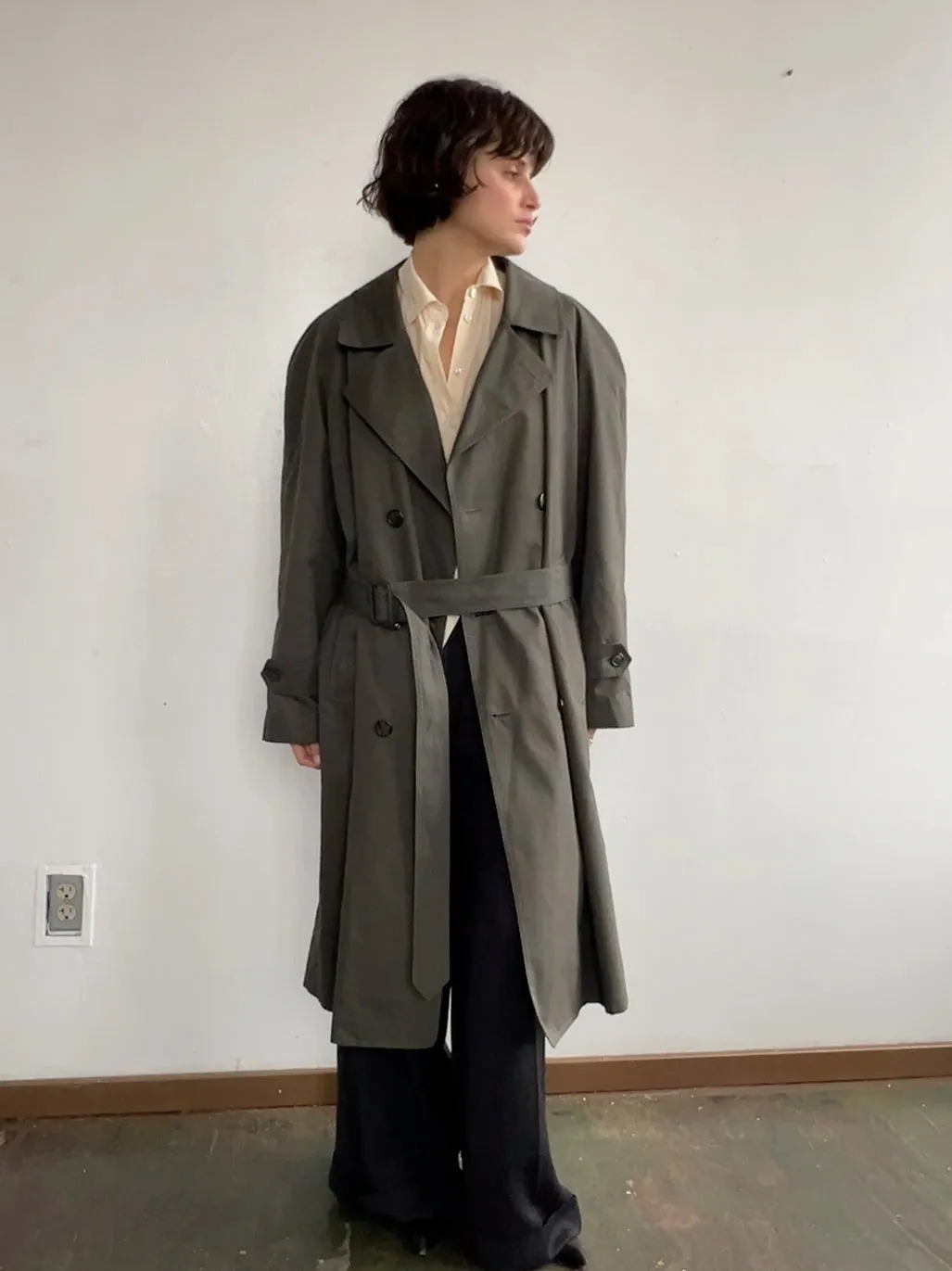 Olive Trench w/ Quilted Liner (M/L)