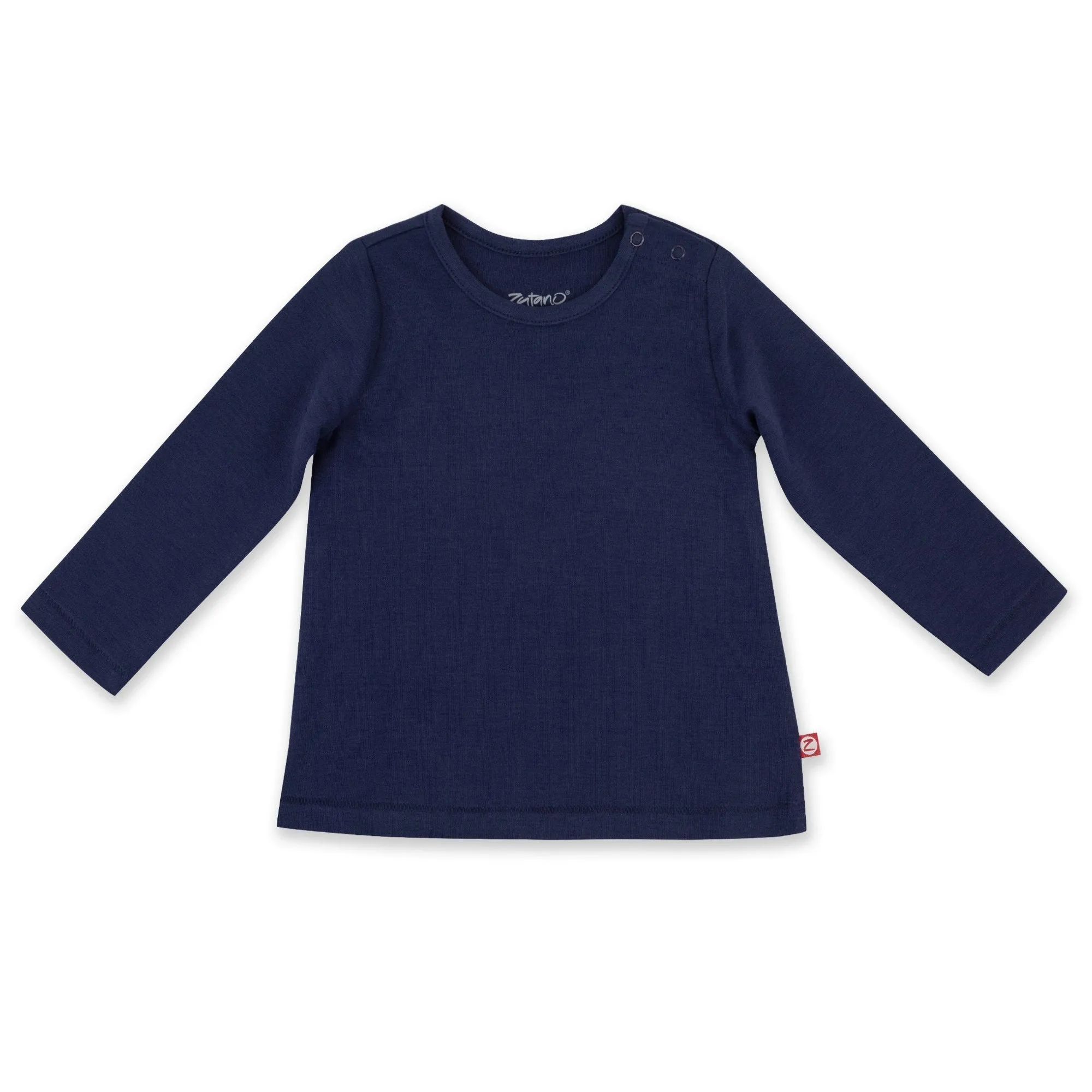 Organic Cotton Long Sleeve Swing Tee - True Navy