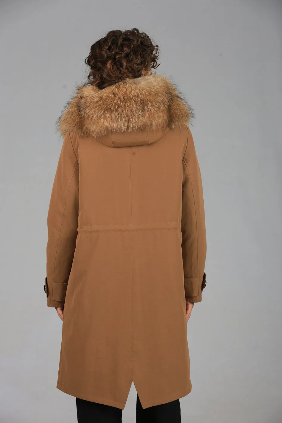 Parka in cotone tecnico impermeabile X-long raccon