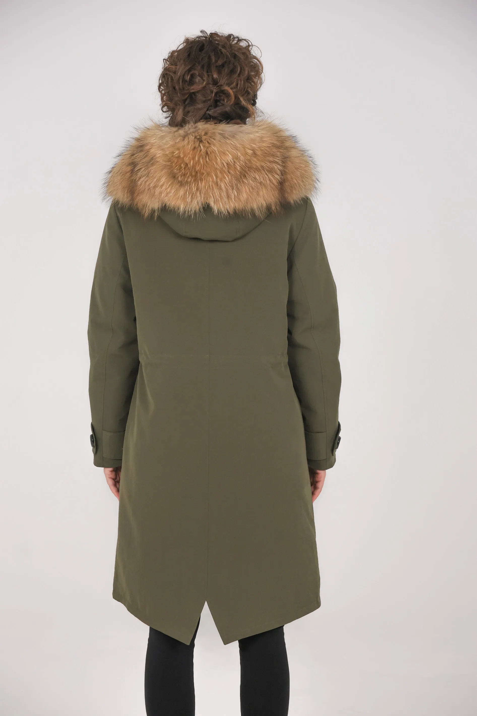 Parka in cotone tecnico impermeabile X-long raccon