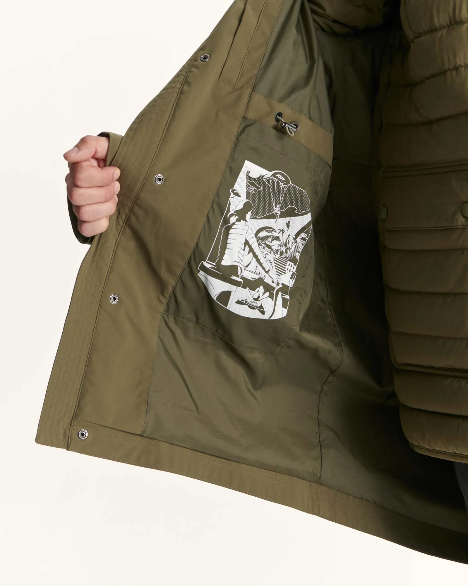 Parka réversible à capuche 5-en-1 Army Gobi