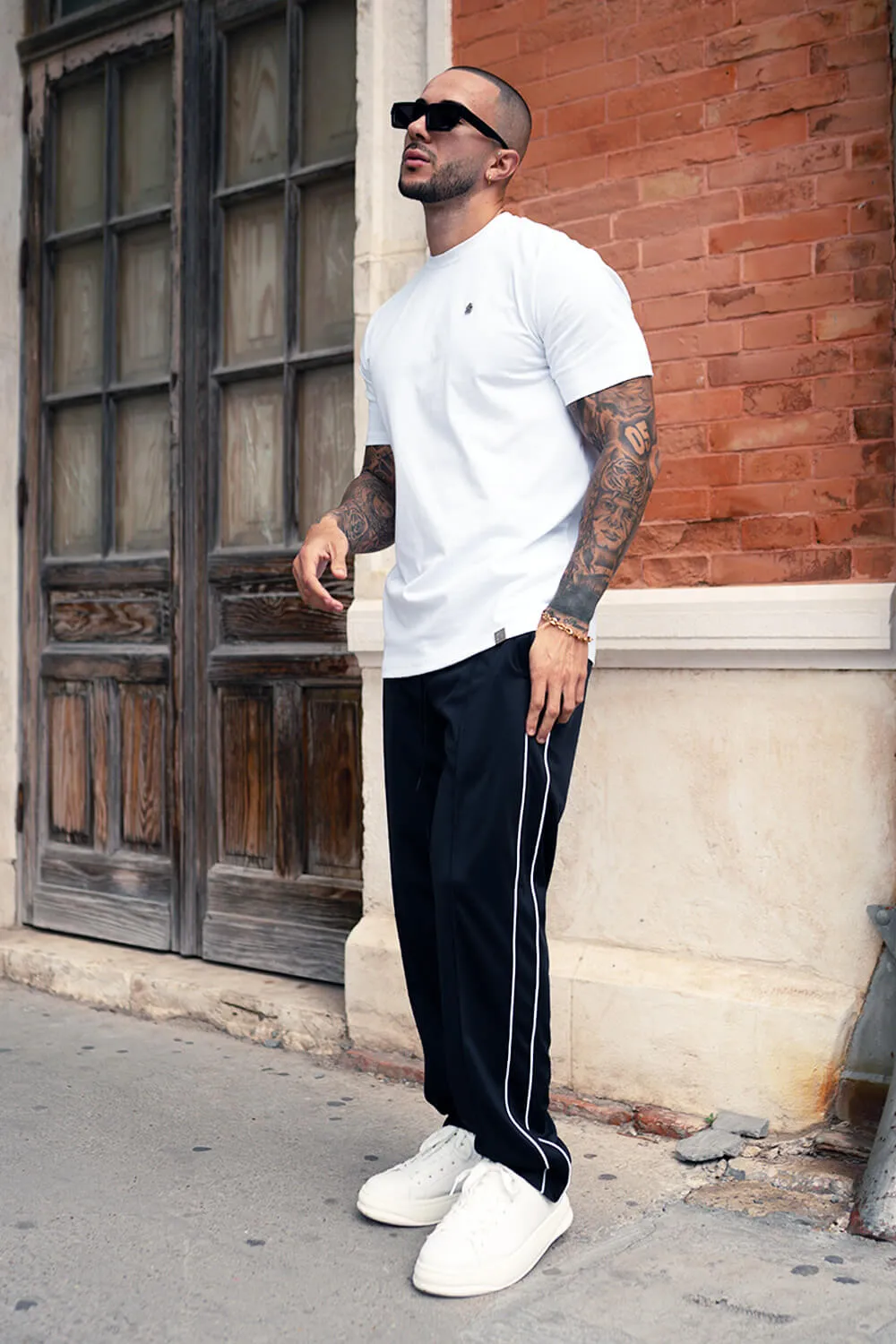 Piping Smart Joggers - Black