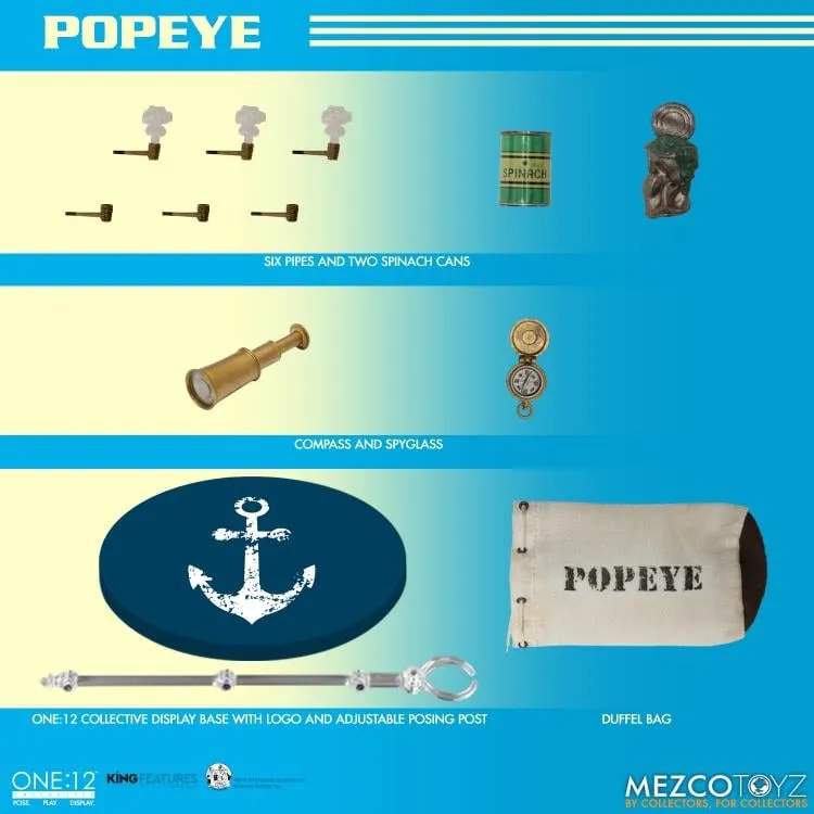 (Pre-order) Mezco Toyz Popeye One:12 Collective Popeye