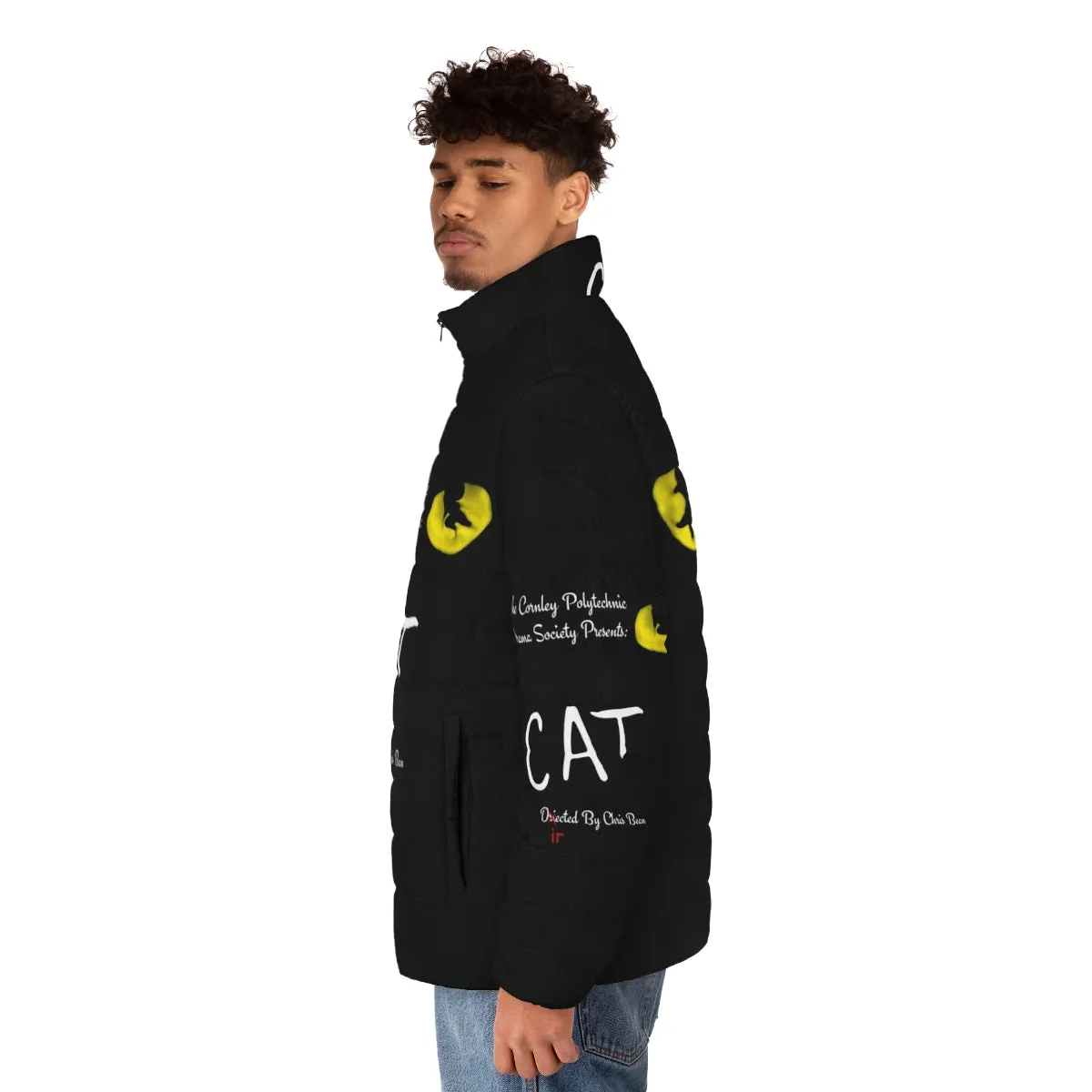 "Cat Inspired 'The Play That Goes Wrong' Puffer Jacket"