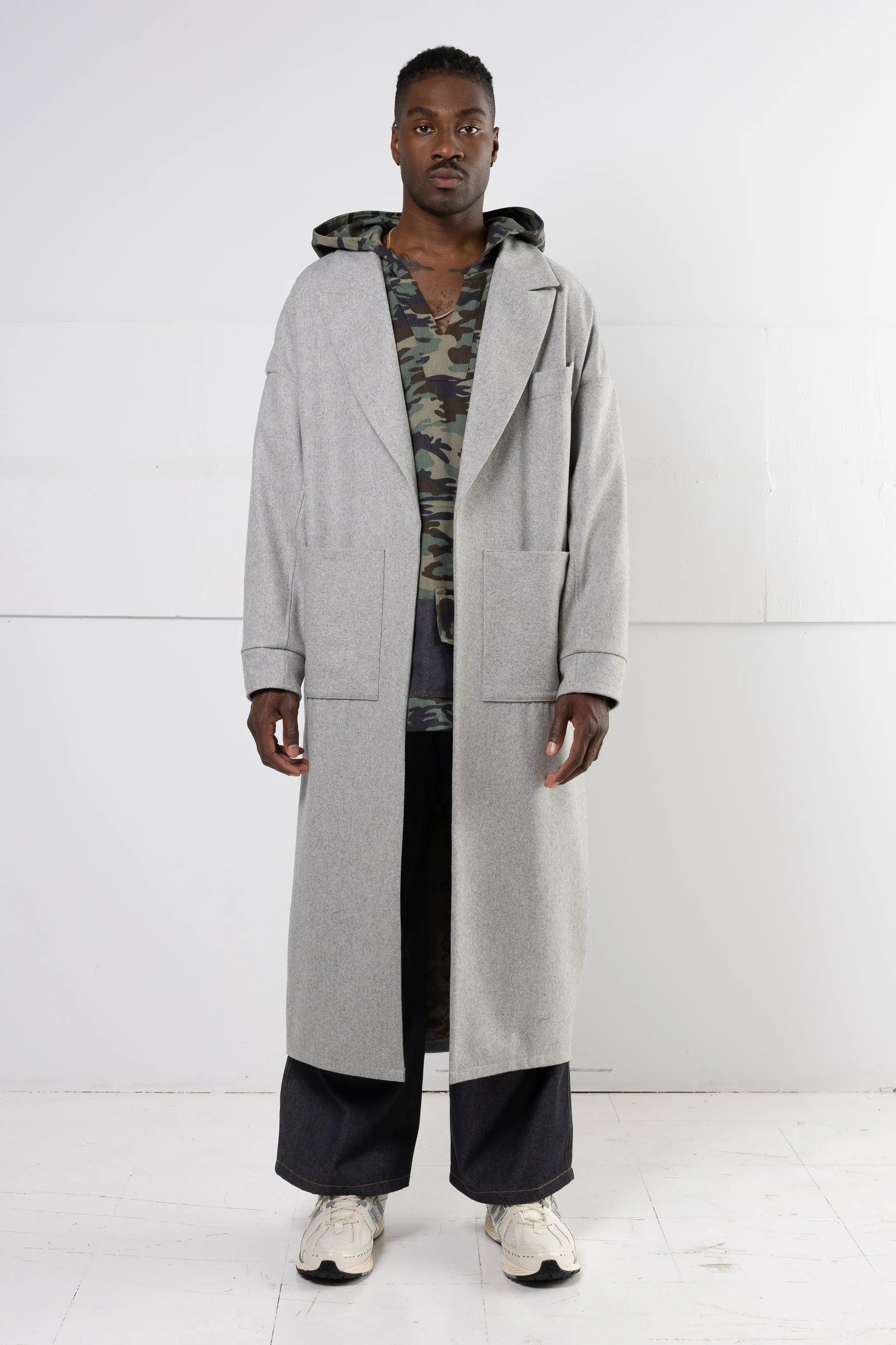 RAPLH WOOL TRENCH