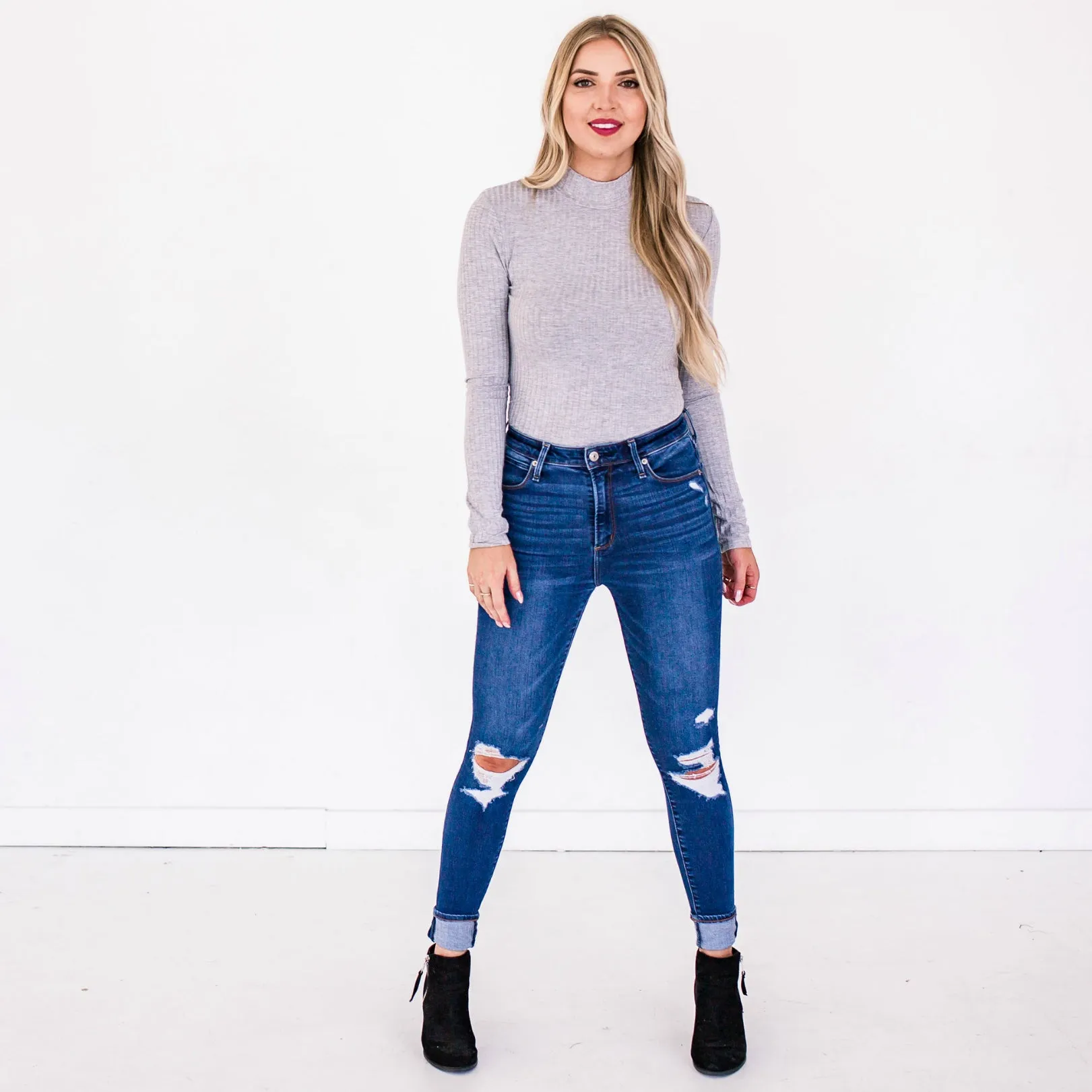 Ribbed Long Sleeve Bodysuit