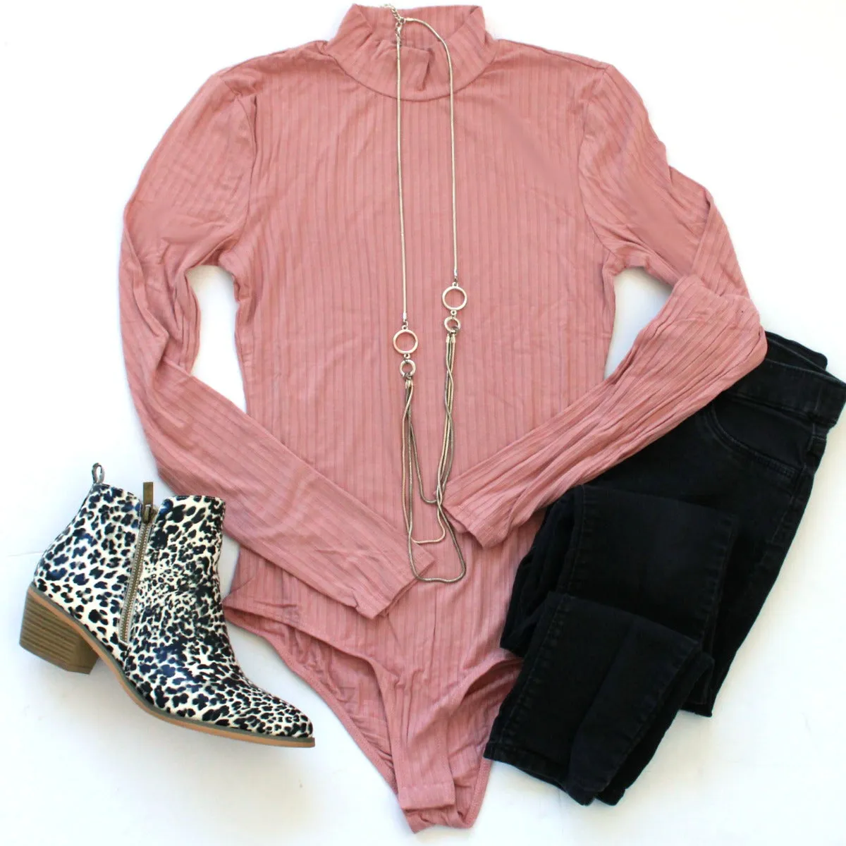 Ribbed Long Sleeve Bodysuit