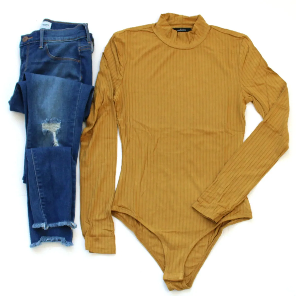 Ribbed Long Sleeve Bodysuit