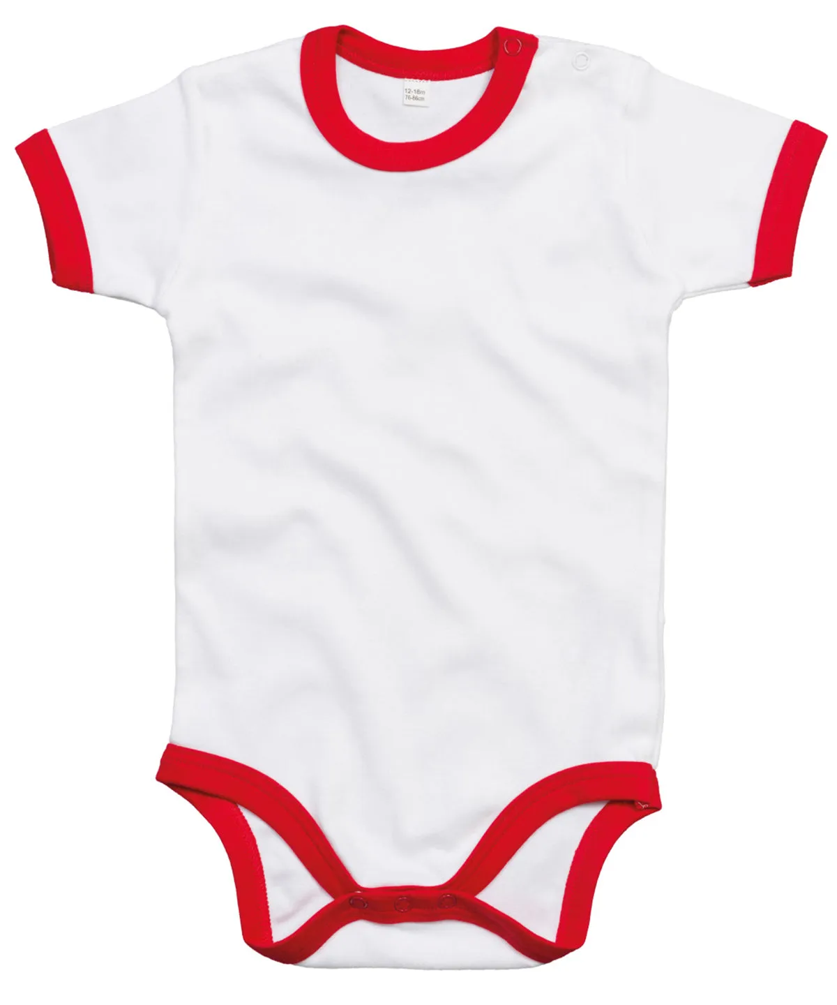 Ringer bodysuit | White/Red