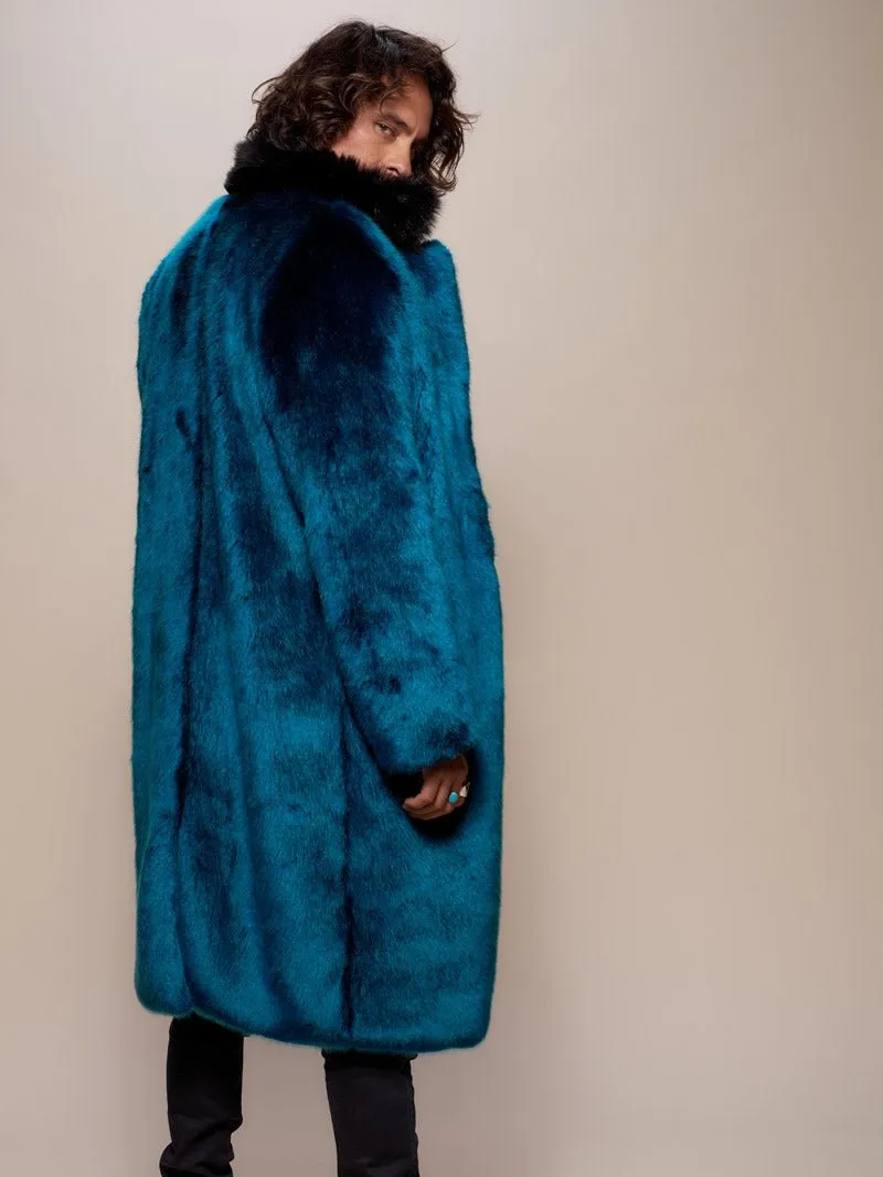 Royal Wolf Luxe Calf Length Faux Fur Coat | Men's