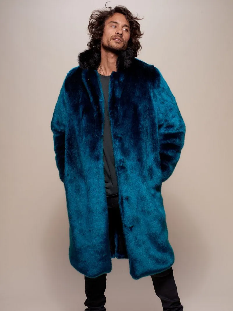 Royal Wolf Luxe Calf Length Faux Fur Coat | Men's