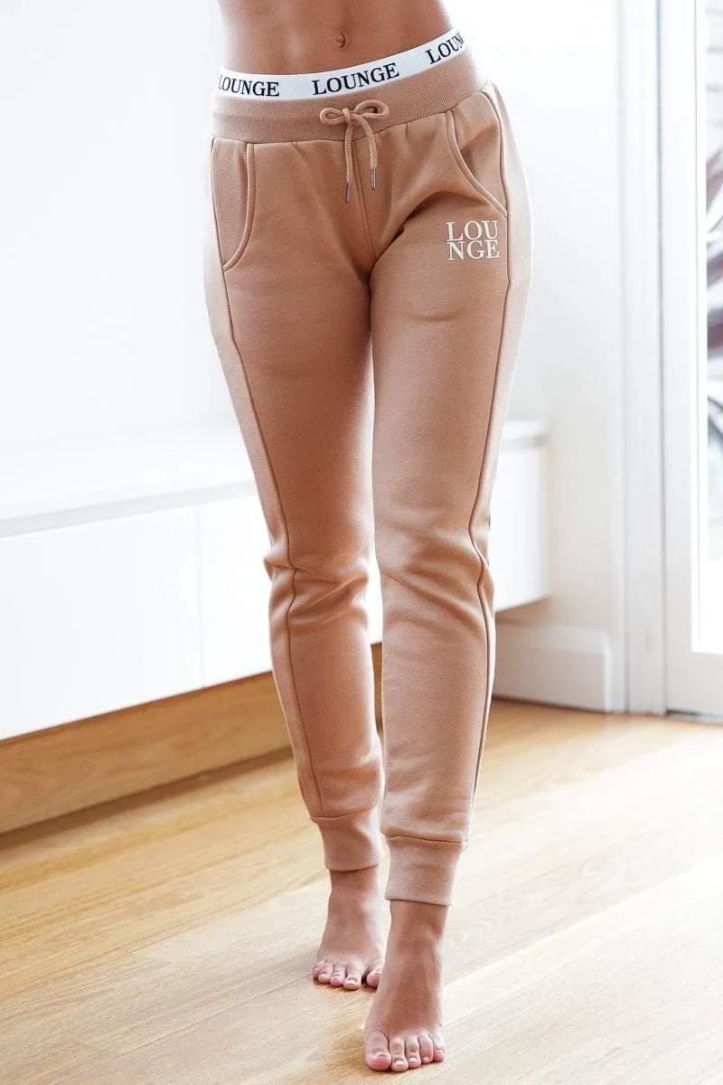 Sand Fitted Joggers