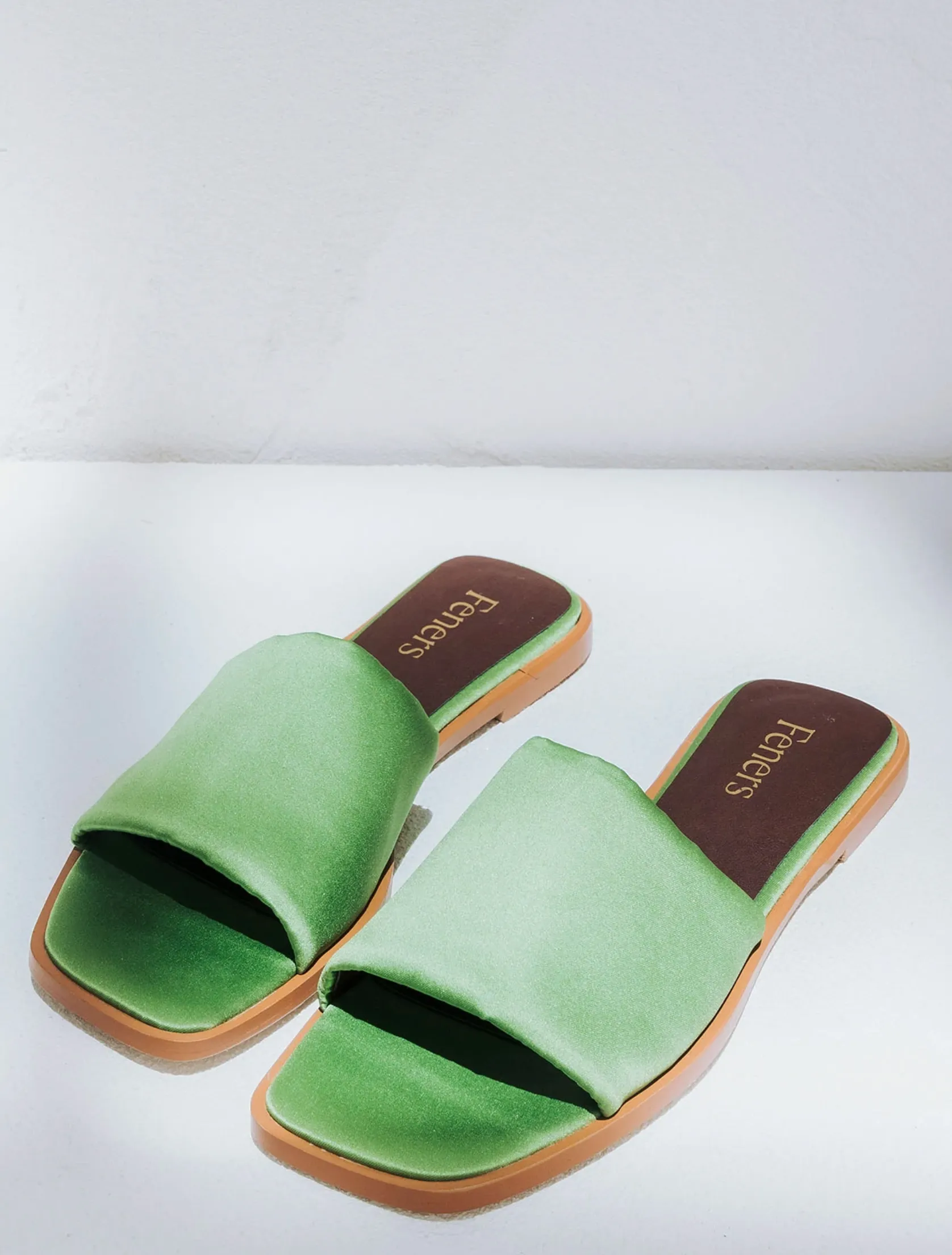 sandal - camille - satin olive