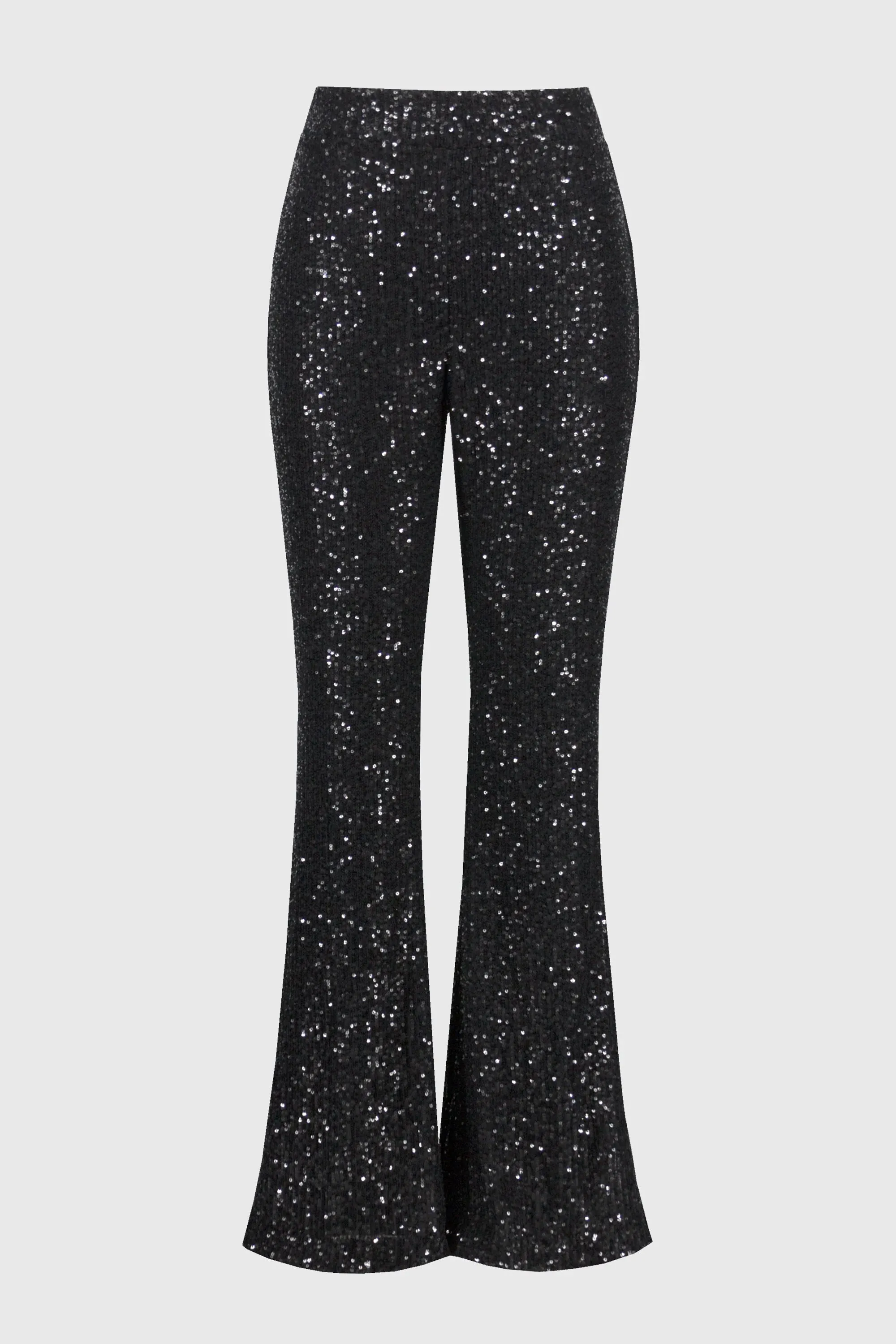 Sequin Flared Pull On Pants