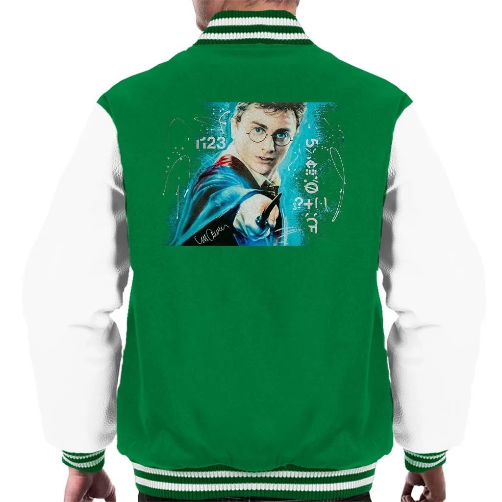 Sidney Maurer Original Portrait Of Daniel Radcliffe Harry Potter Men's Varsity Jacket