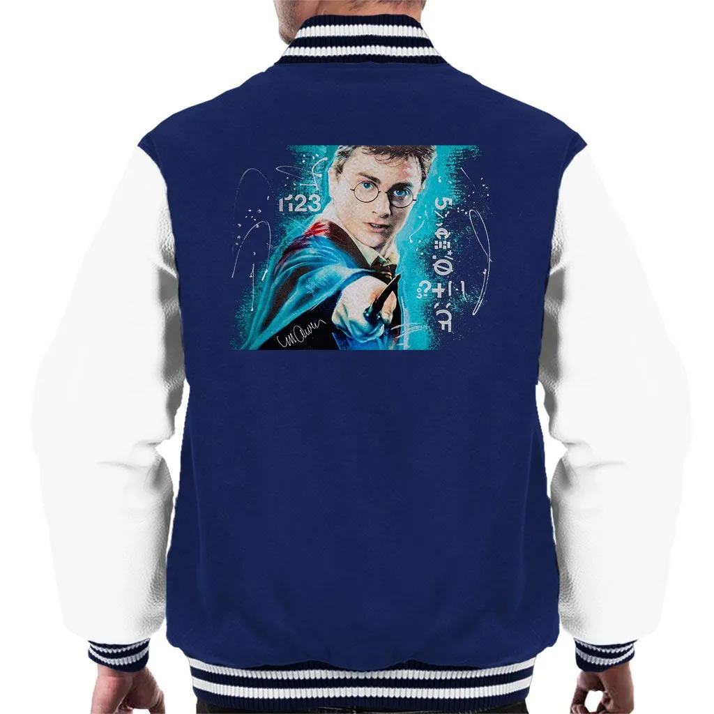 Sidney Maurer Original Portrait Of Daniel Radcliffe Harry Potter Men's Varsity Jacket