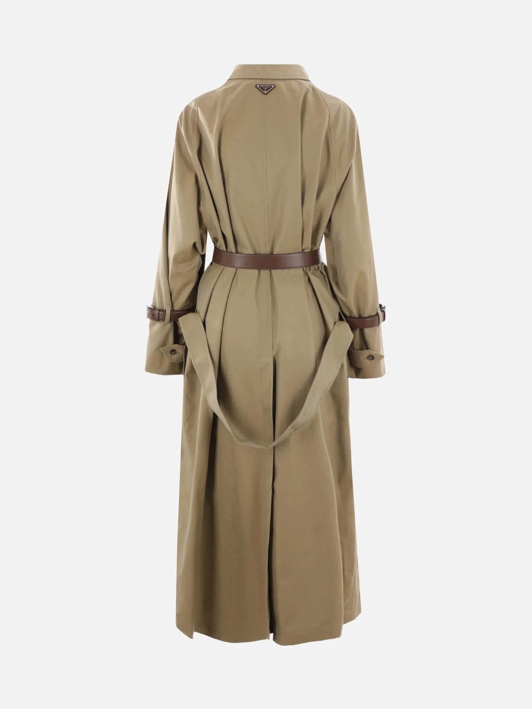 Single-Breasted Twill Trench Coat