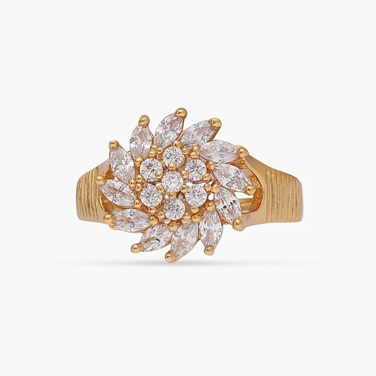 Siraj Floral CZ Ring