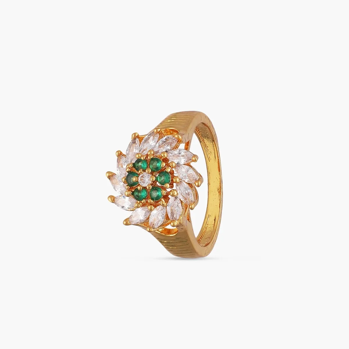 Siraj Floral CZ Ring