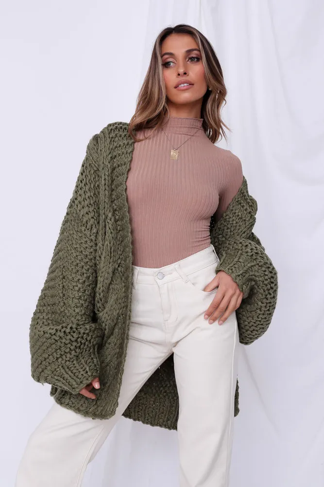 Soaring The Skies Knit Olive