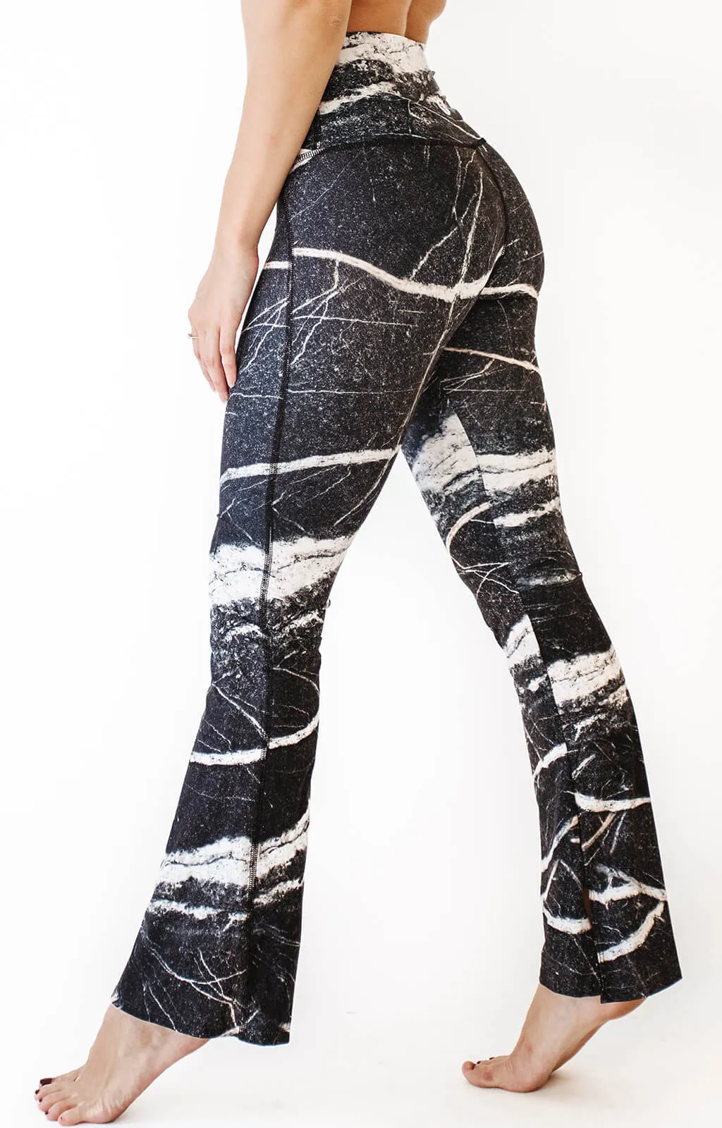 Split Flare Pant In River Rock