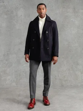 The Manchester Peacoat - Navy