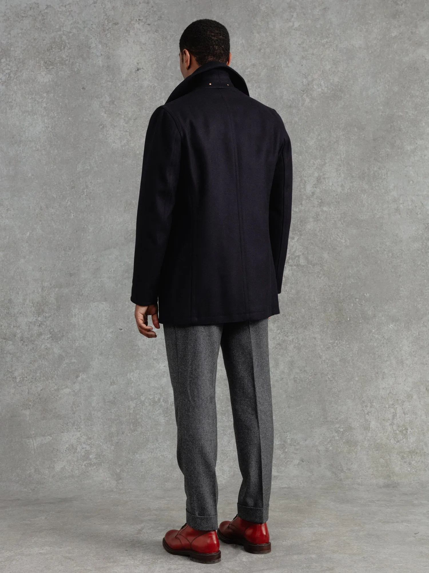 The Manchester Peacoat - Navy