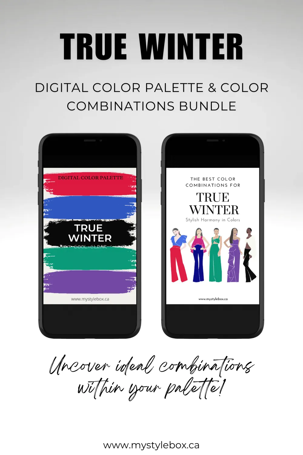 True (Cool) Winter Season Color Palette