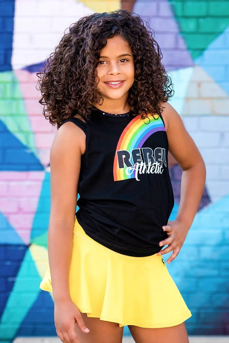 Twist and Tie Tank in Rainbow